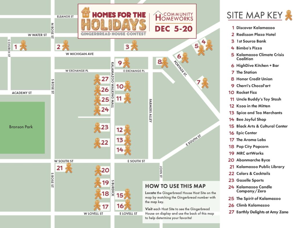 2025 Gingerbread House Contest Participant Map